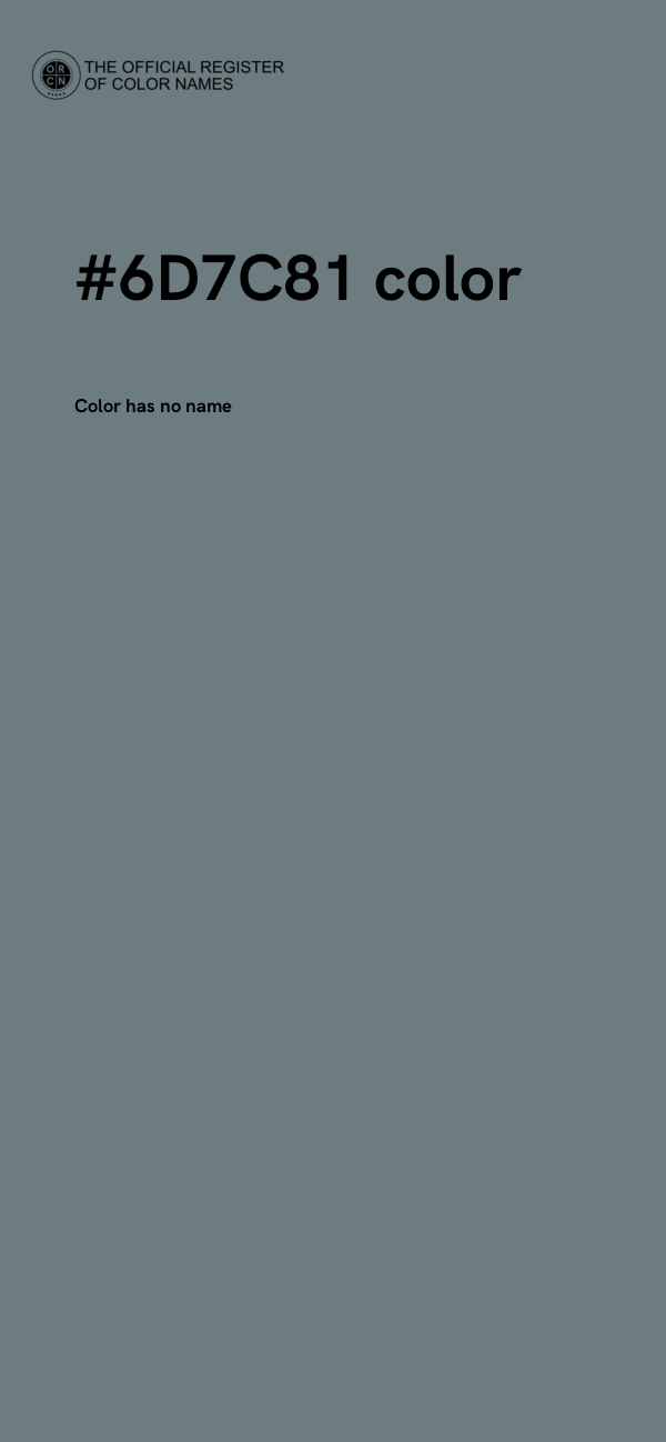#6D7C81 color image