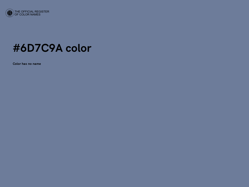 #6D7C9A color image