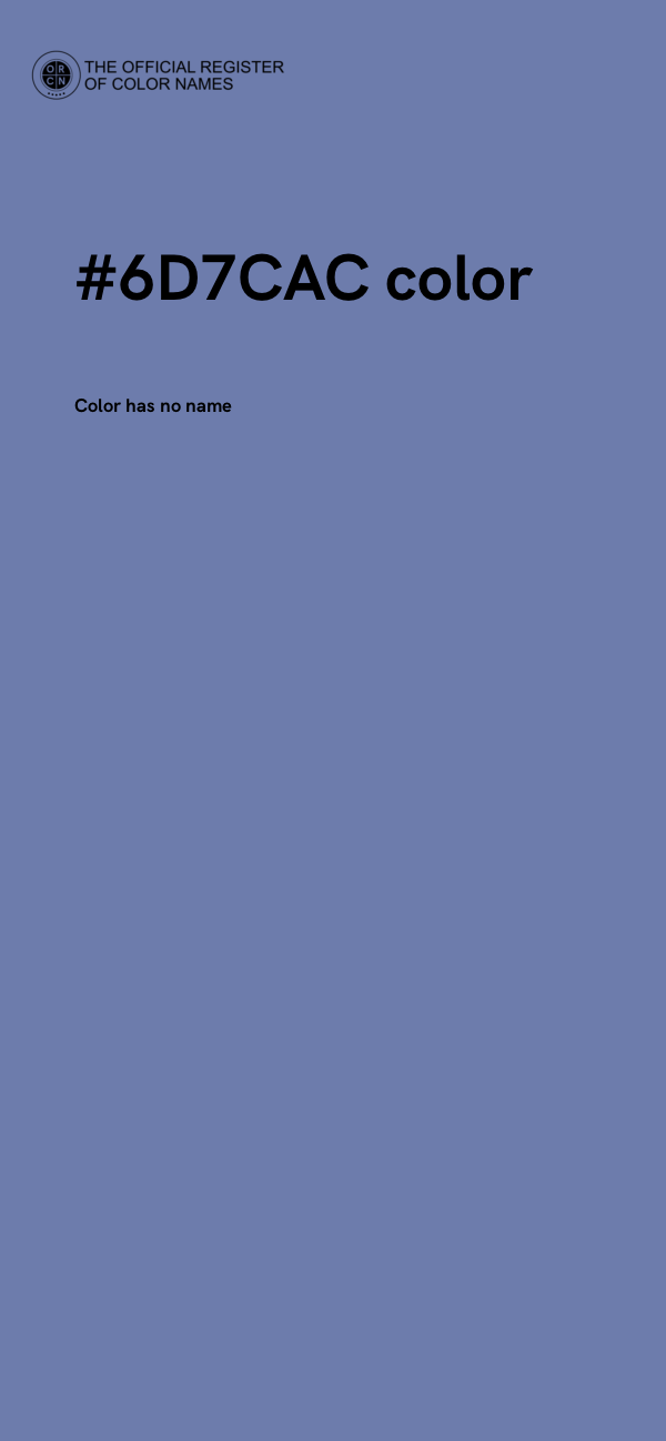 #6D7CAC color image