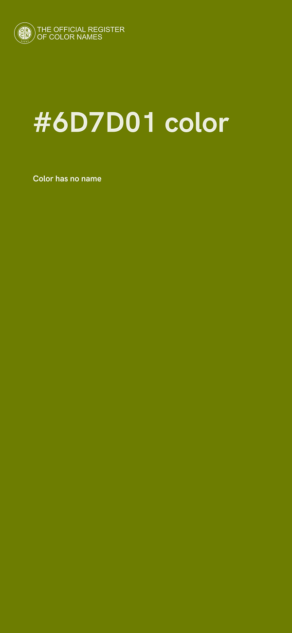 #6D7D01 color image