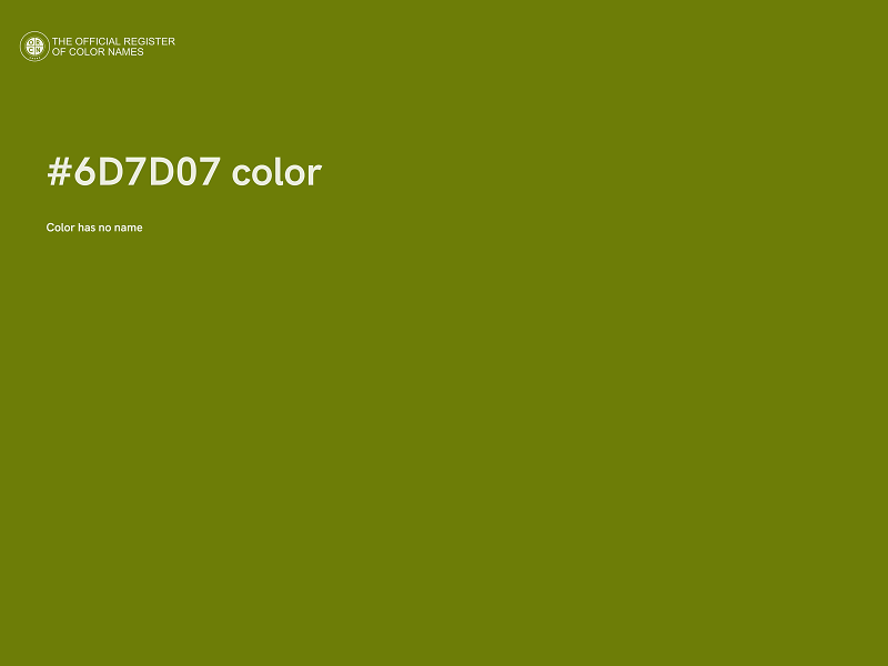 #6D7D07 color image