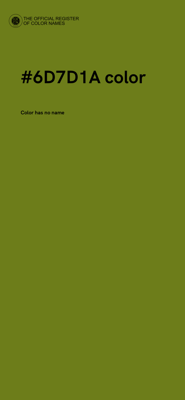 #6D7D1A color image