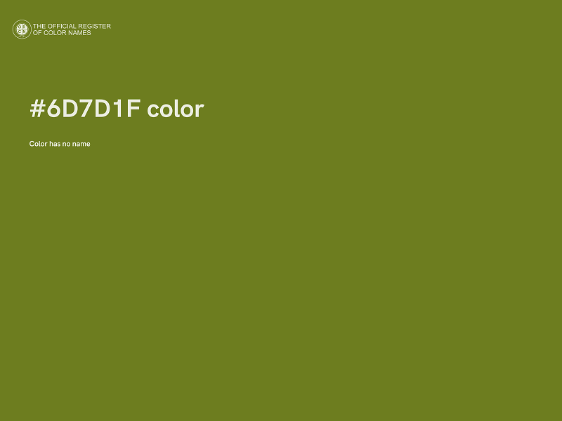 #6D7D1F color image
