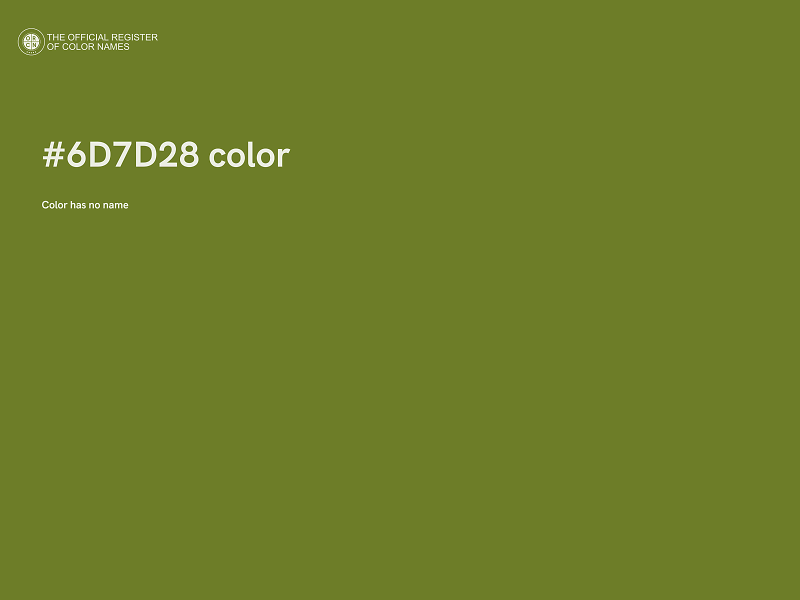 #6D7D28 color image