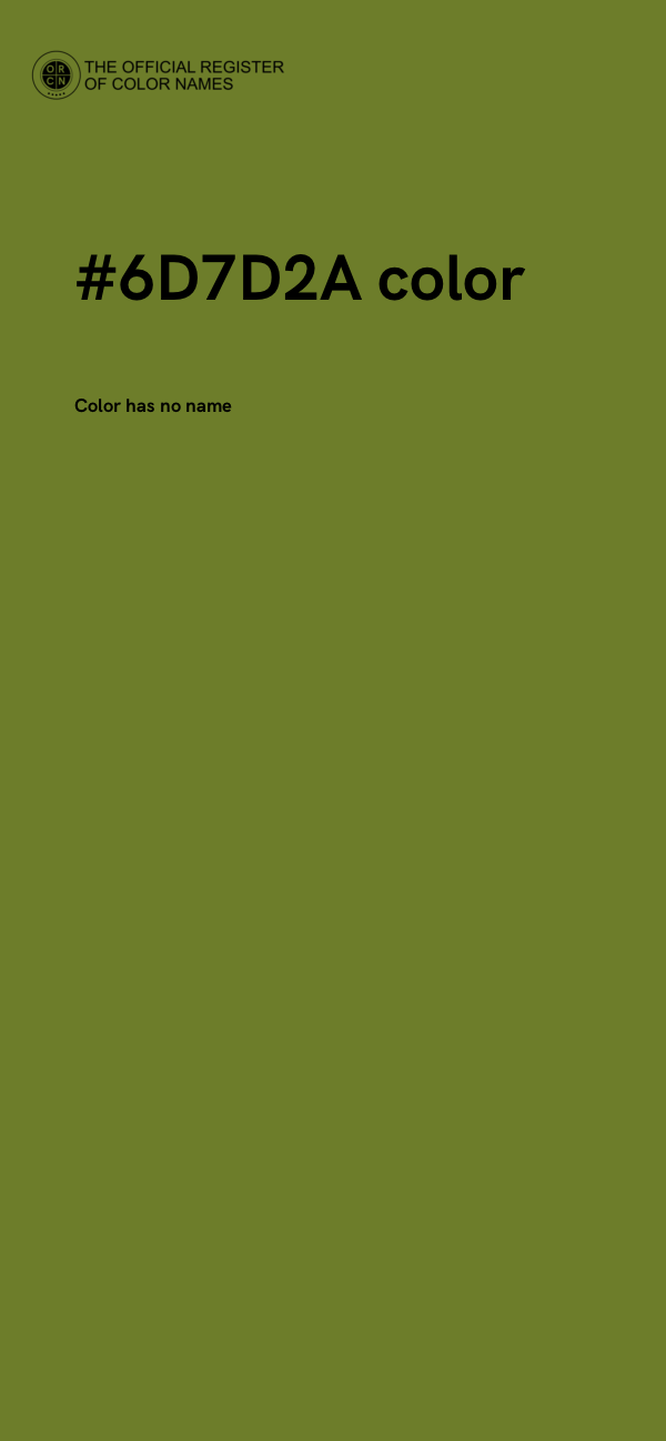 #6D7D2A color image