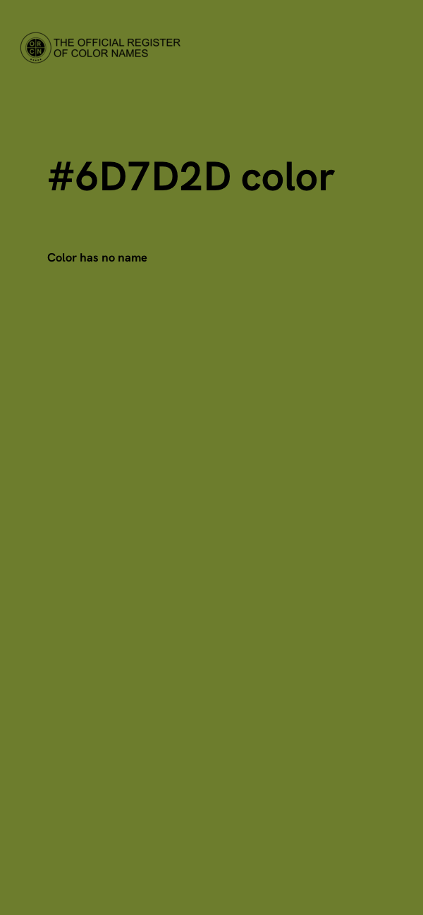 #6D7D2D color image