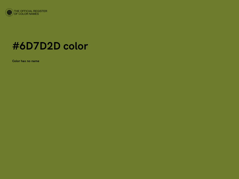 #6D7D2D color image