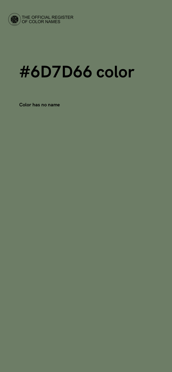 #6D7D66 color image