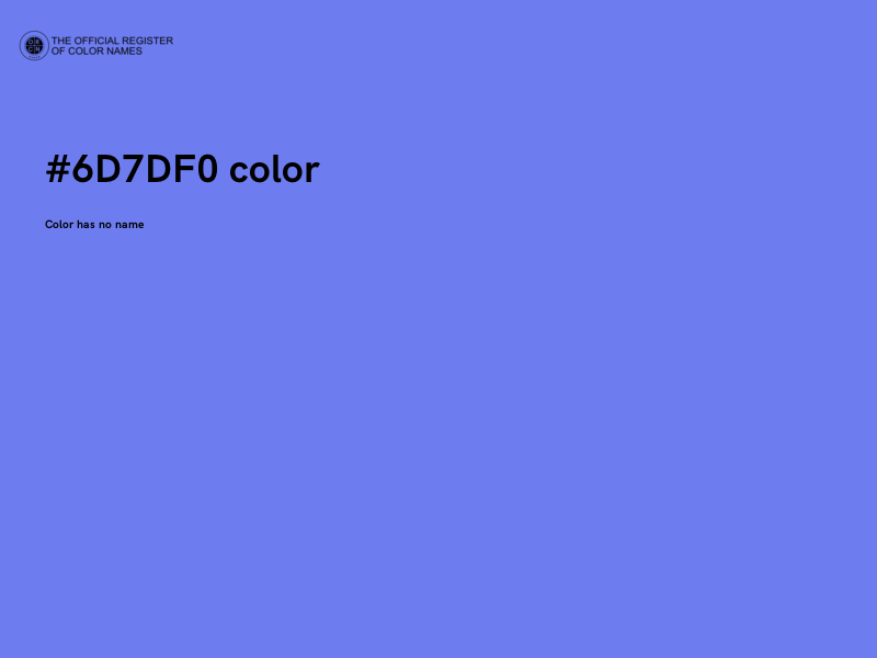 #6D7DF0 color image