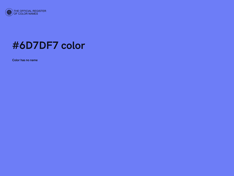 #6D7DF7 color image