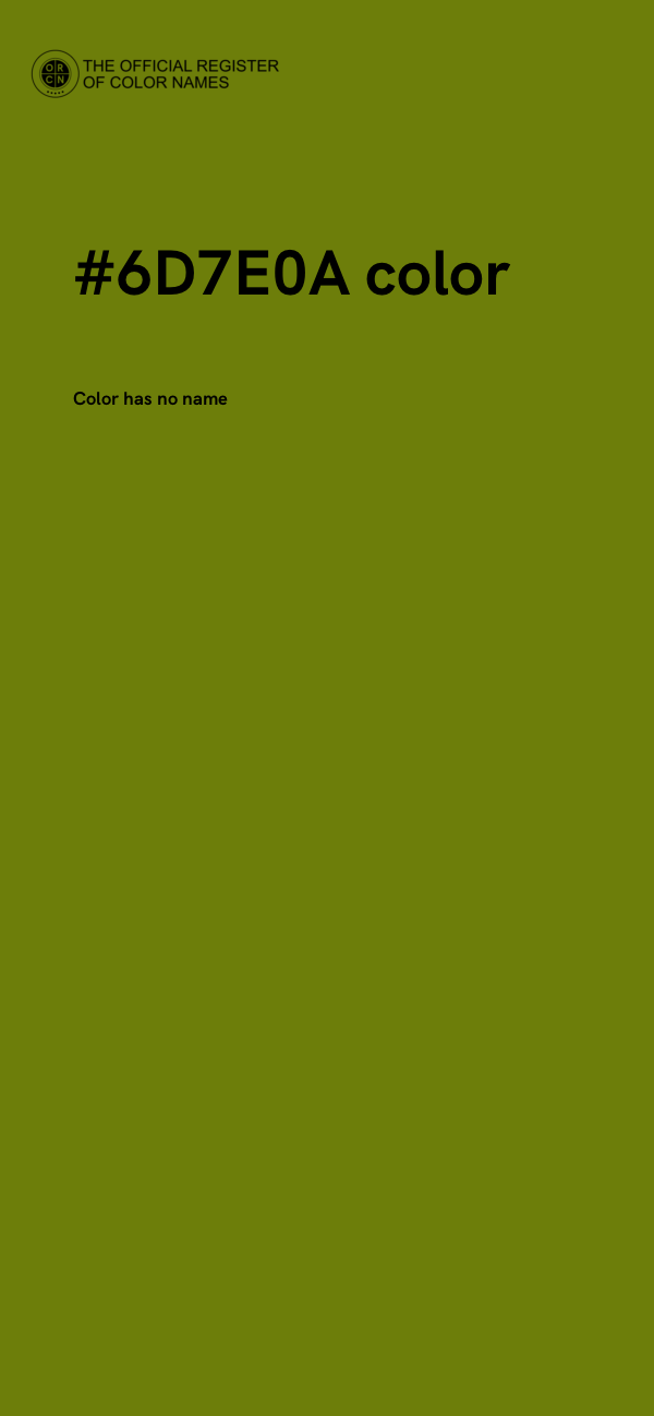 #6D7E0A color image