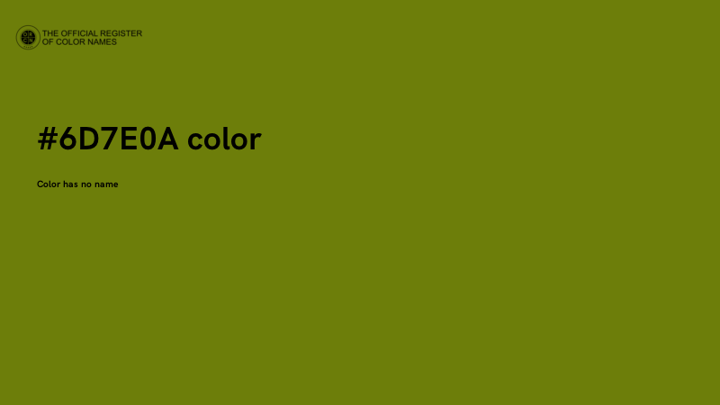 #6D7E0A color image