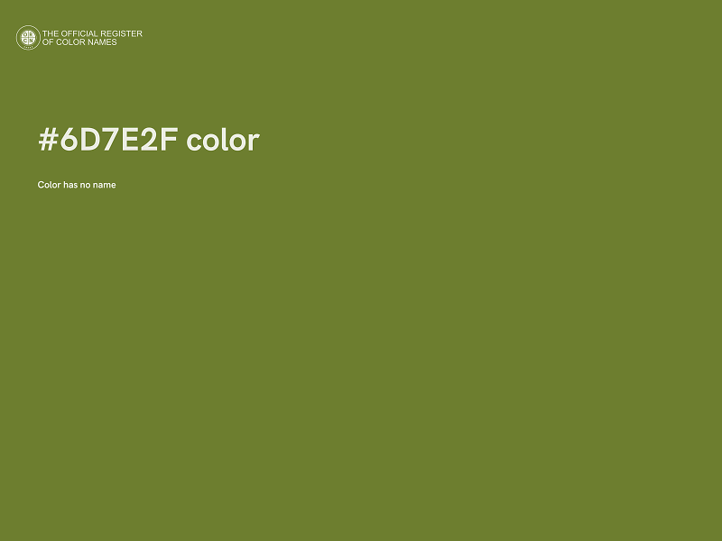 #6D7E2F color image