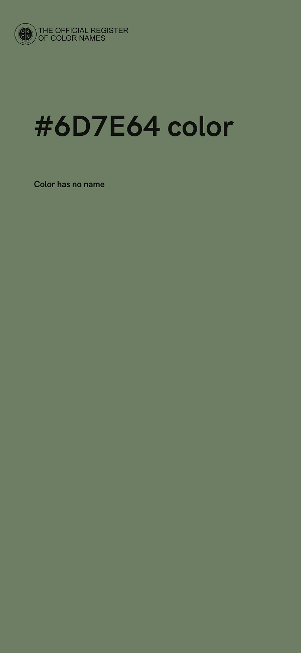 #6D7E64 color image