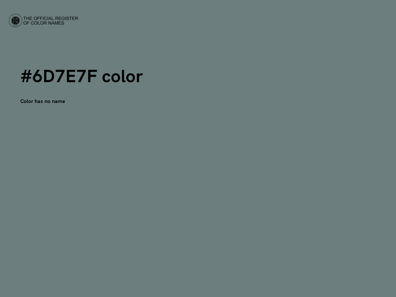 #6D7E7F color image