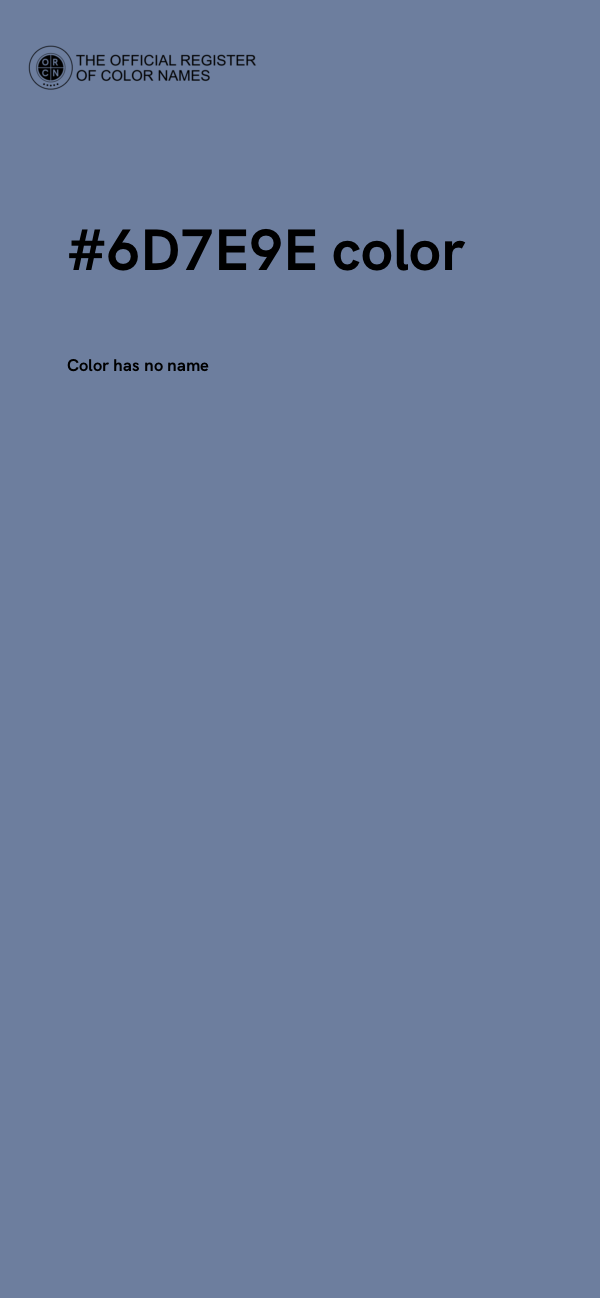#6D7E9E color image