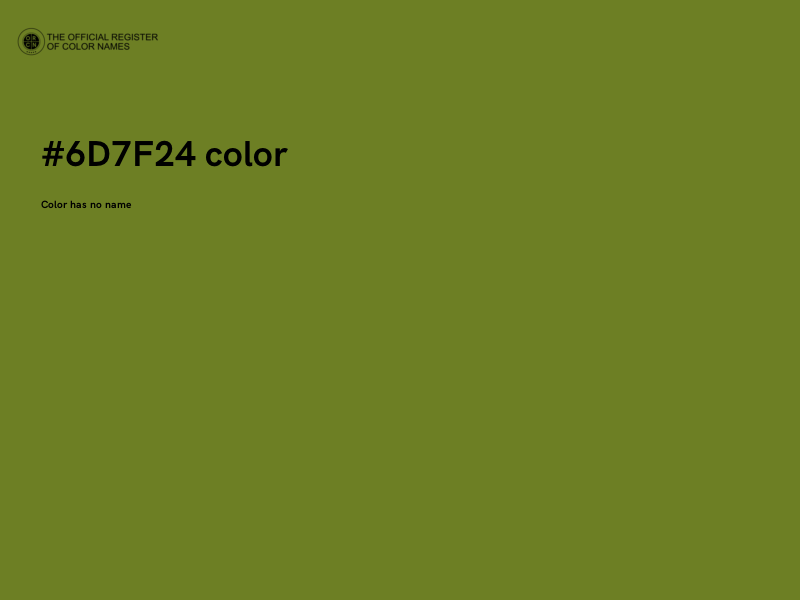 #6D7F24 color image