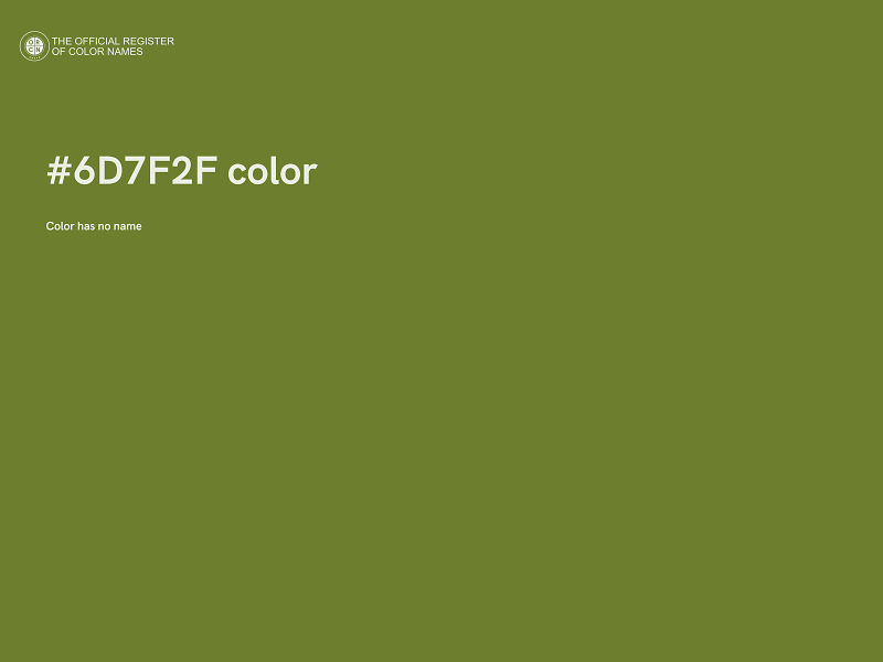 #6D7F2F color image