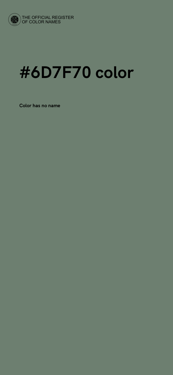 #6D7F70 color image