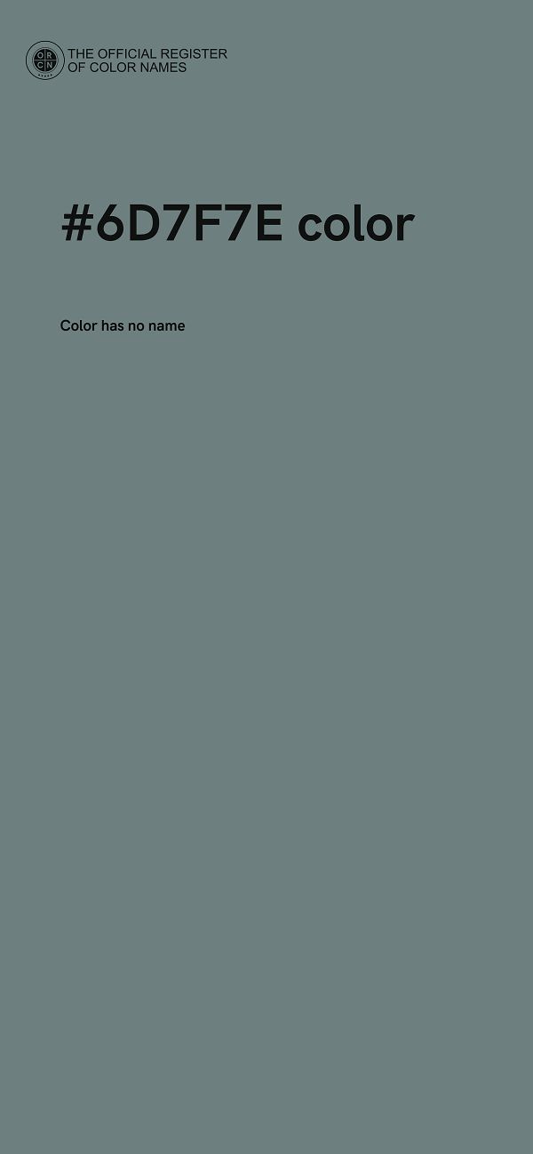 #6D7F7E color image