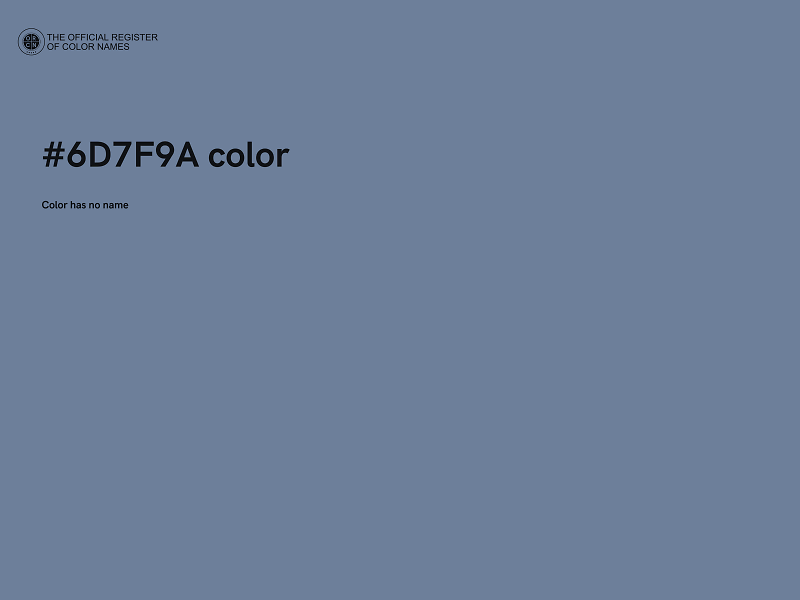 #6D7F9A color image