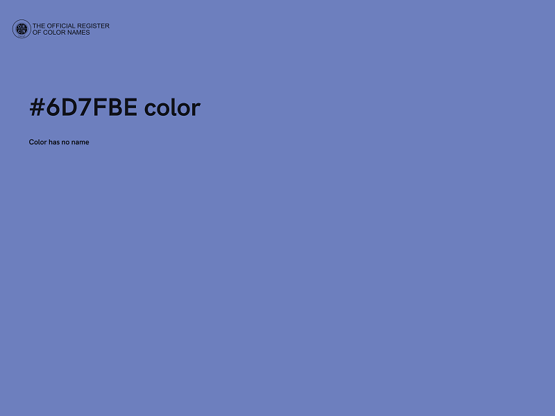 #6D7FBE color image