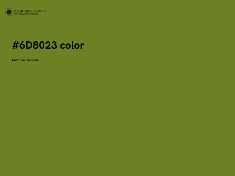 #6D8023 color image