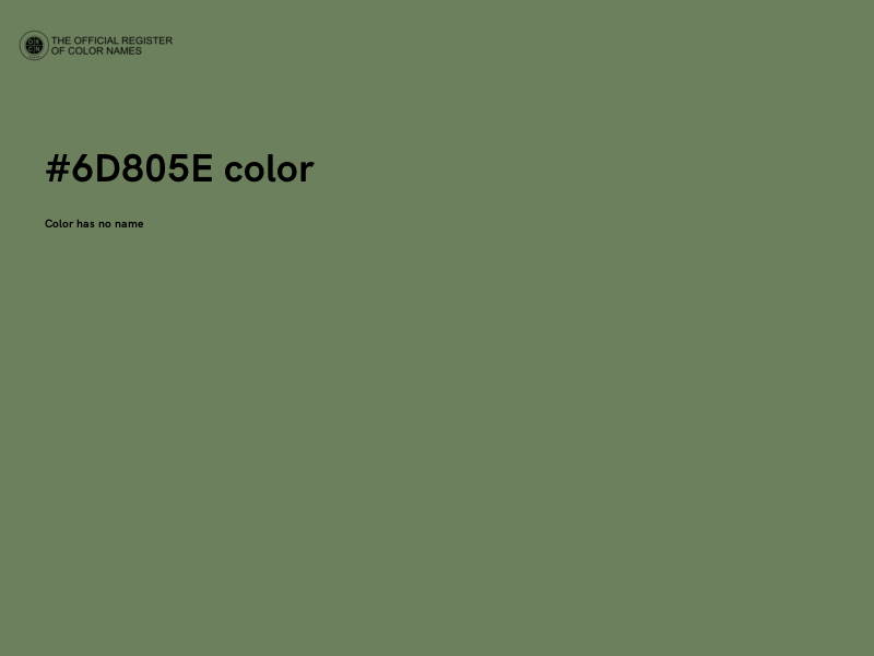 #6D805E color image