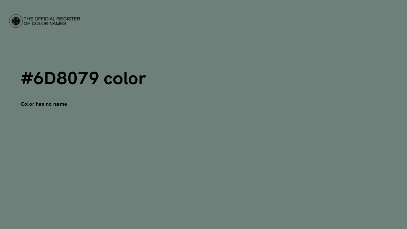 #6D8079 color image