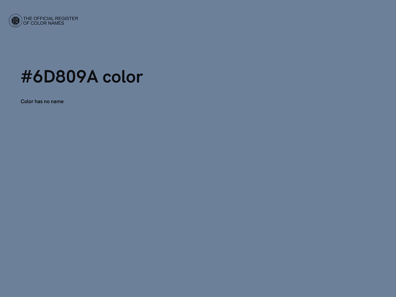 #6D809A color image