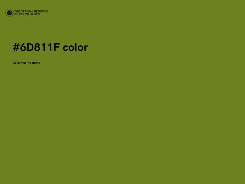 #6D811F color image