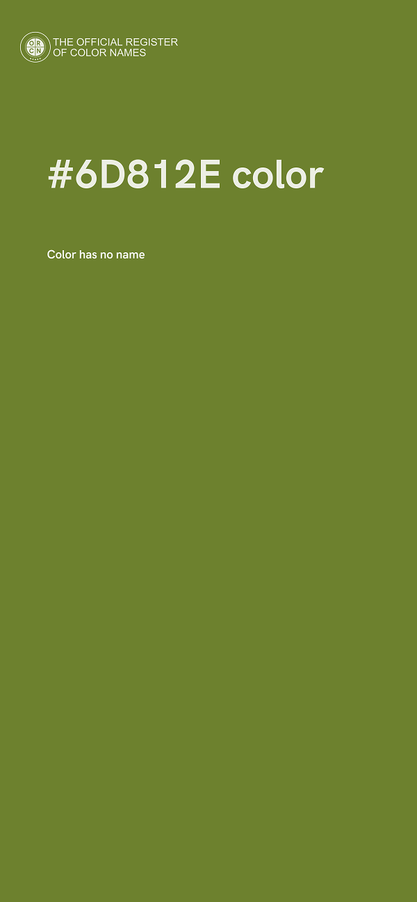 #6D812E color image