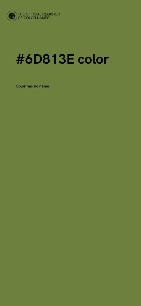 #6D813E color image