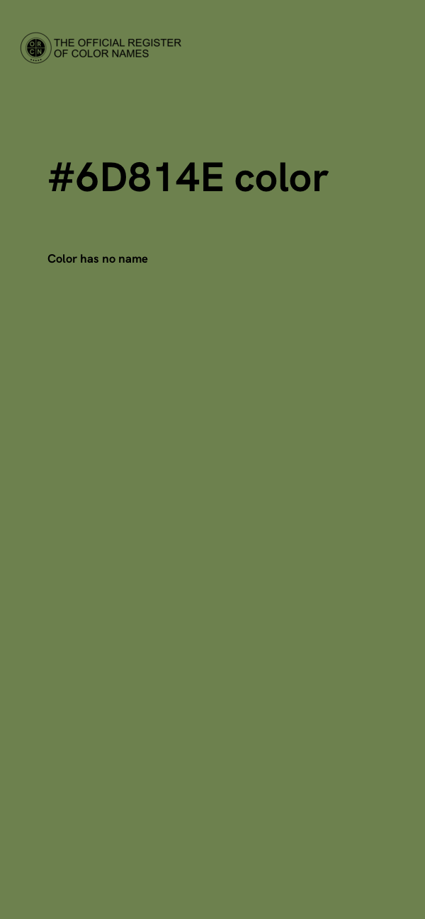 #6D814E color image
