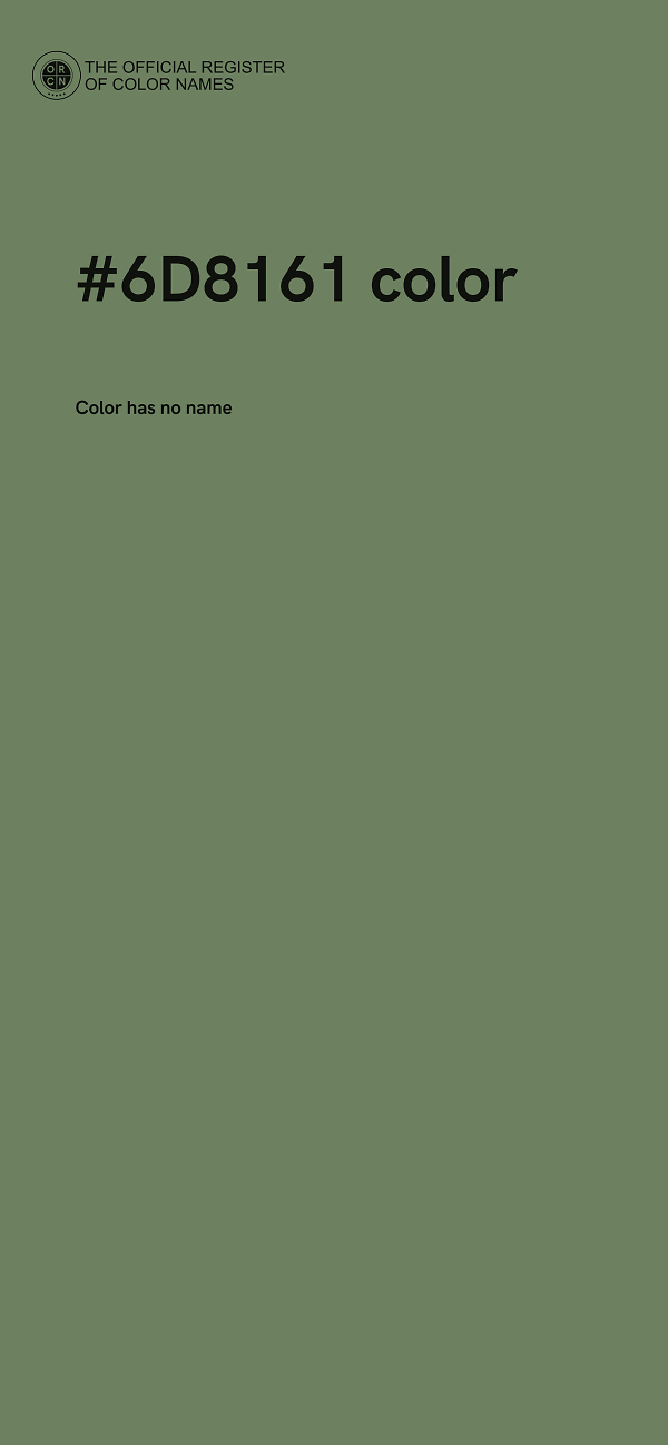 #6D8161 color image