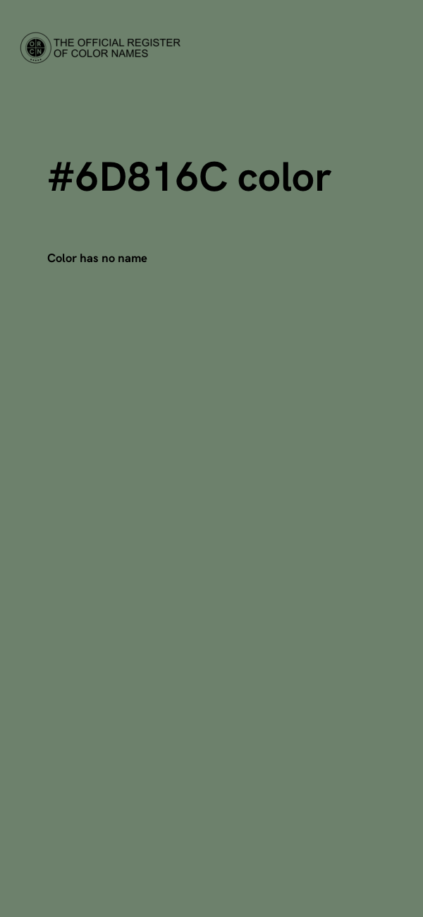 #6D816C color image