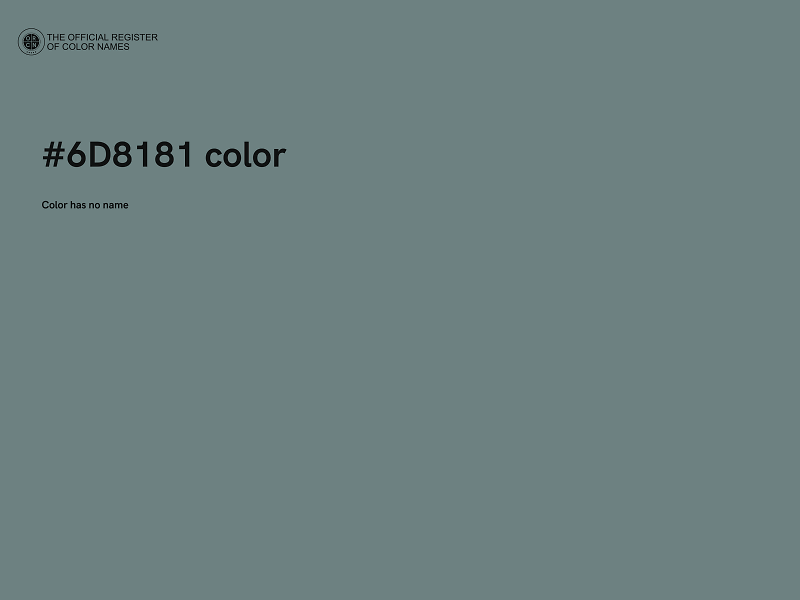 #6D8181 color image