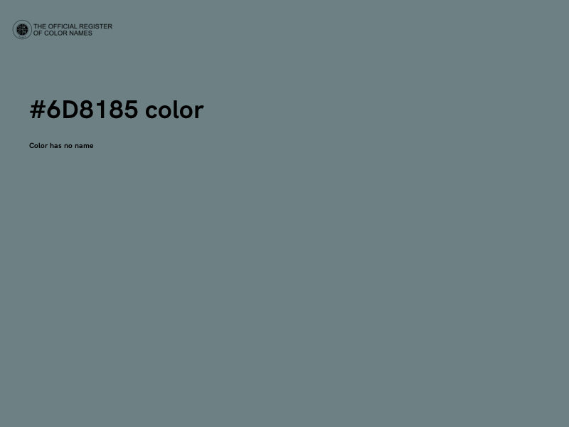 #6D8185 color image