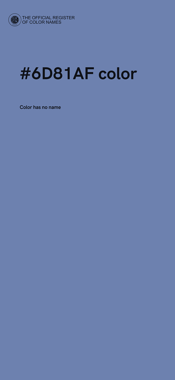 #6D81AF color image