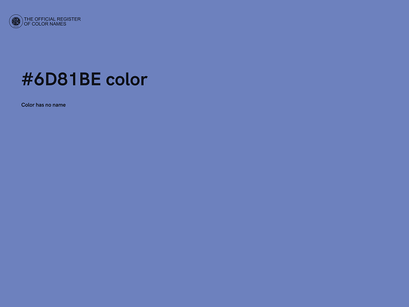 #6D81BE color image