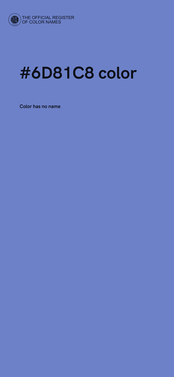 #6D81C8 color image