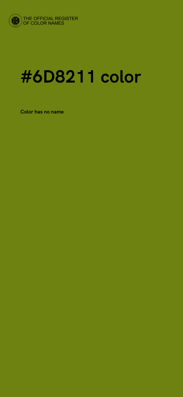 #6D8211 color image