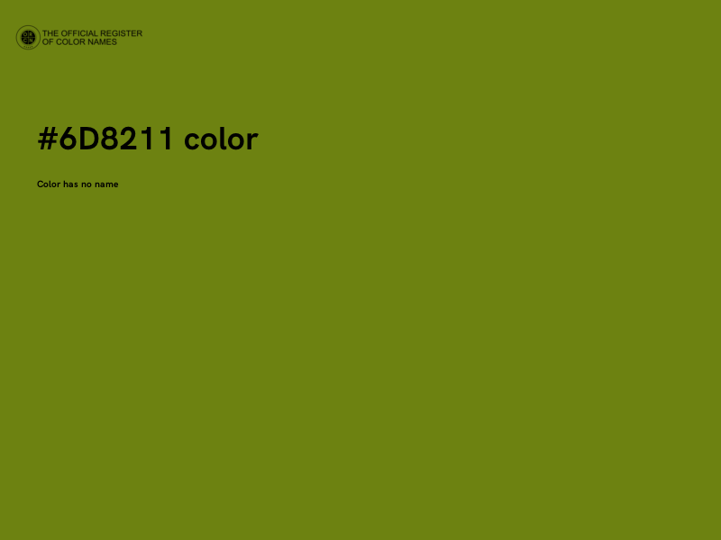 #6D8211 color image