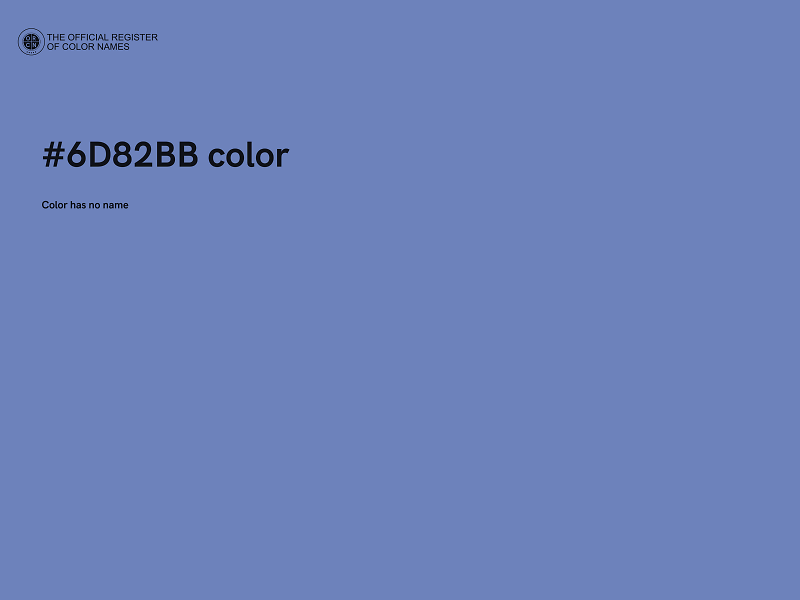 #6D82BB color image