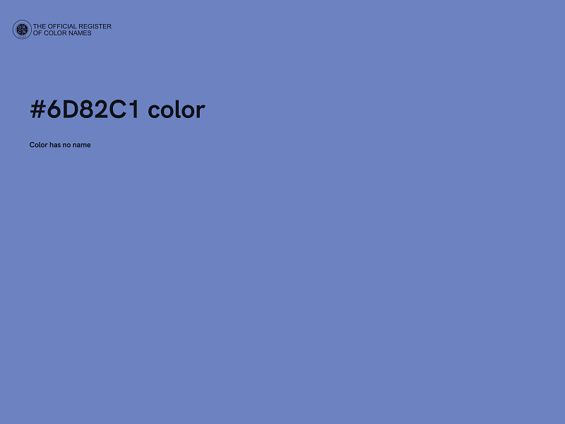 #6D82C1 color image