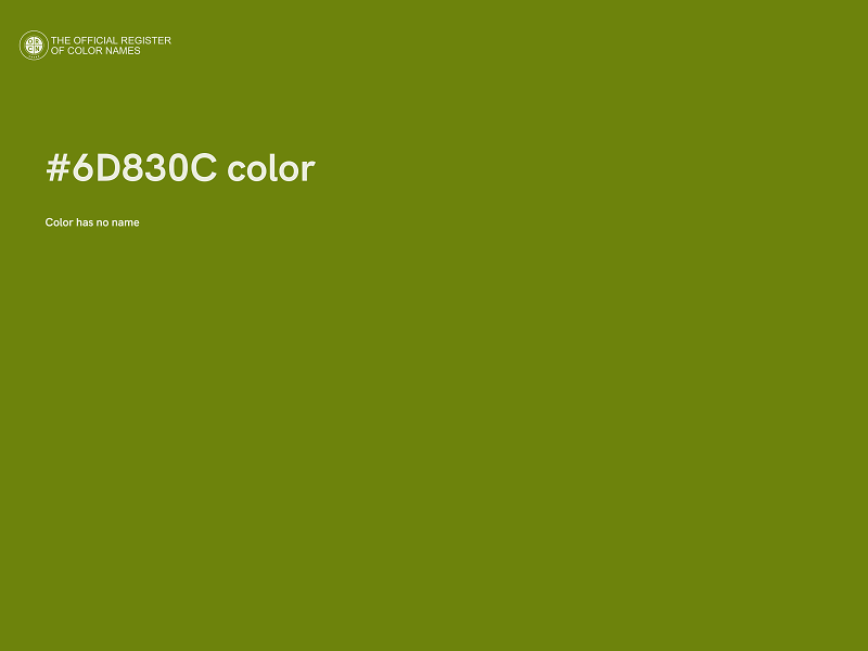 #6D830C color image