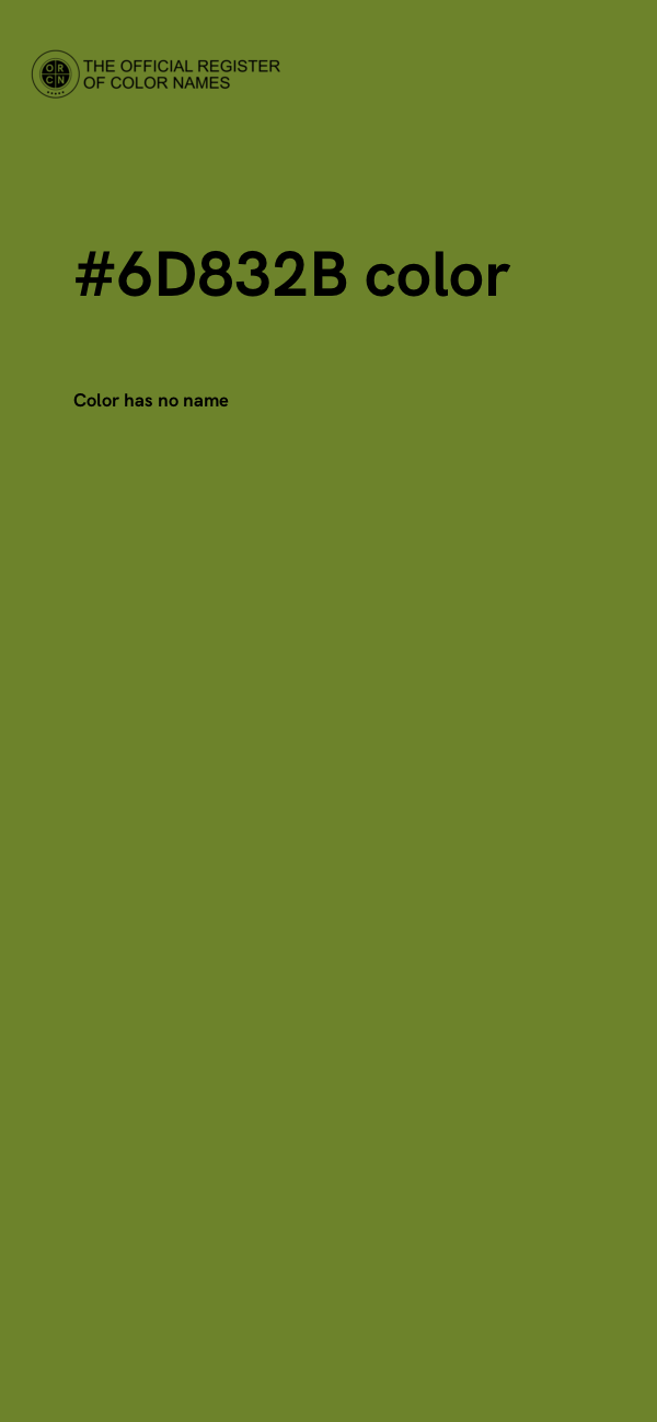 #6D832B color image