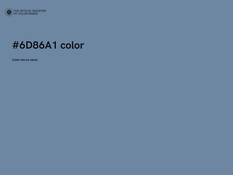 #6D86A1 color image