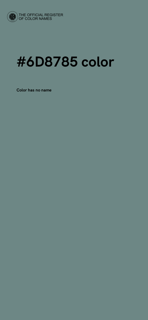 #6D8785 color image