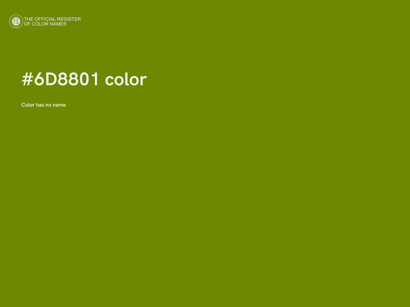 #6D8801 color image